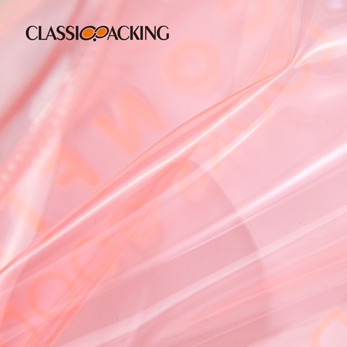 Pink Clear Bulk Customized Makeup Bags