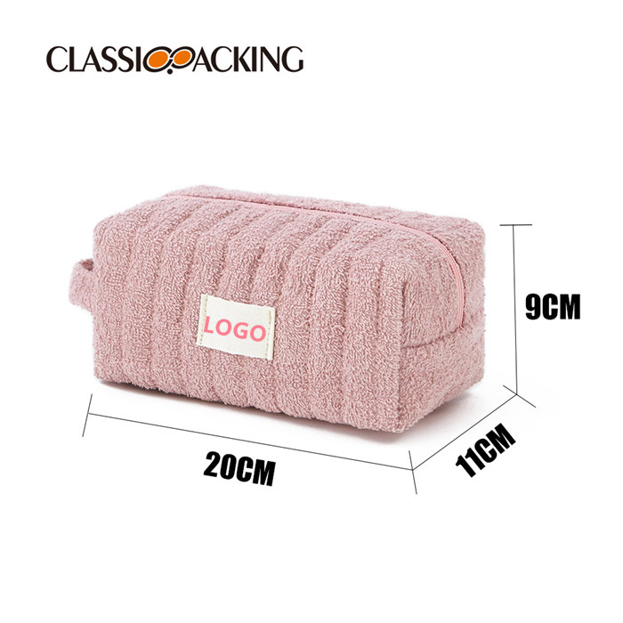 Towel Cloth Quilting Custom Makeup Bags Wholesale