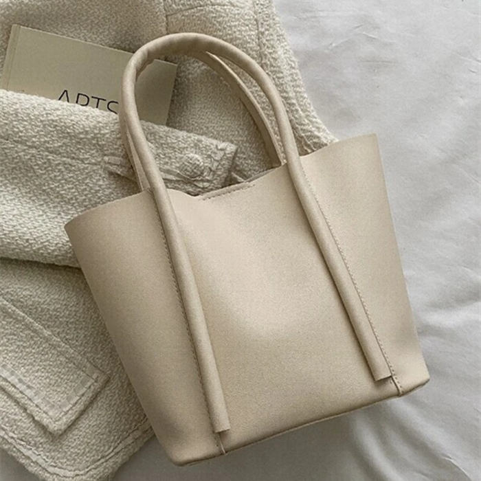 White Leather Wholesale Tote Bag