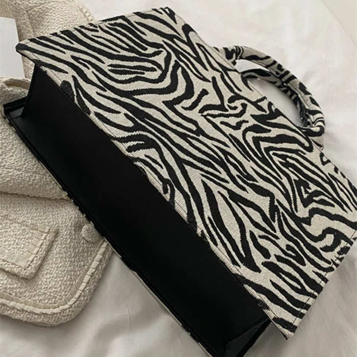 Zebra Stripe Pattern Wholesale Tote Bags