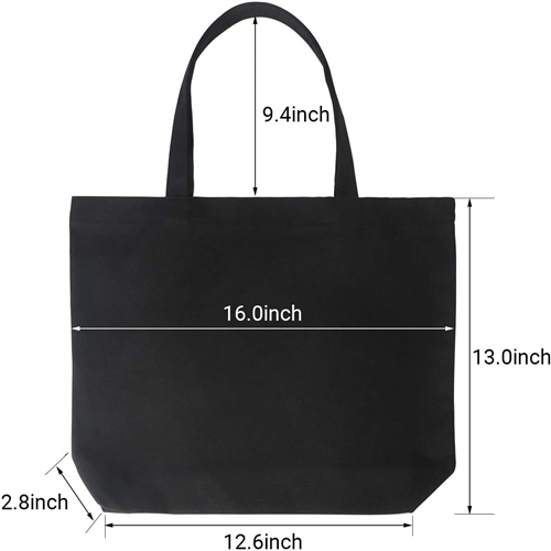 black-tote-bag-wholesale-size