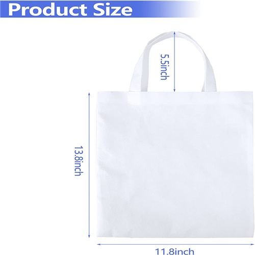 EASY Cutom LOGO White Tote Bags Bulk Wholesale - CLASSIC PACKING