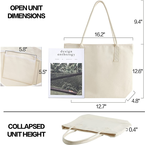 wholesale-blank-tote-bags-size
