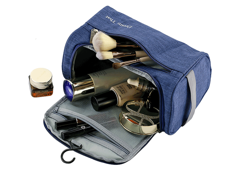 multi-compartment make up bag