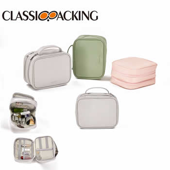 Travel Cosmetic Bag With Compartments