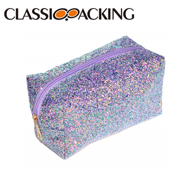 Glitter Custom Makeup Bags Wholesale