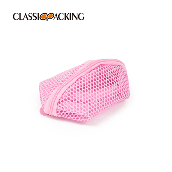 Pink Mesh Promotional Toiletry Bag