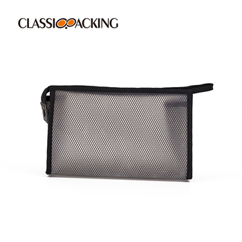 Black Mesh Cosmetic Bag Wholesale