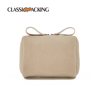 Leather Zipper Cosmetic Bag