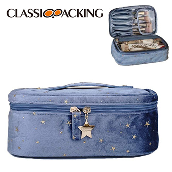 Velvet Makeup Case Wholesale With Soft Zipper