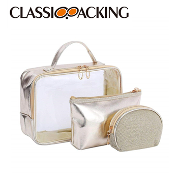 Clear TPU Eco Cosmetic Toiletry Bag Set Wholesale