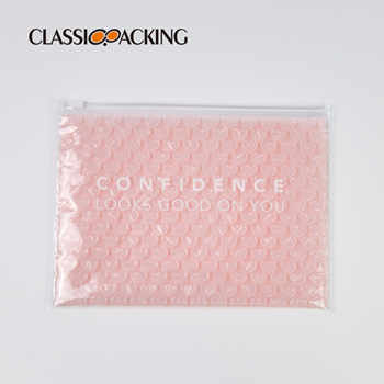 Pink Makeup Bag with Bubble Lined Wrap