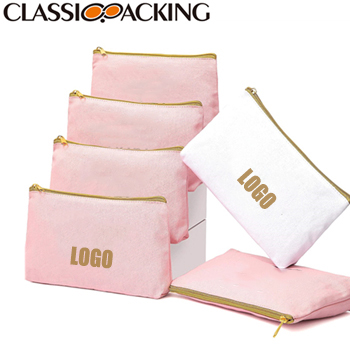 Canvas Custom Printed Cosmetic Bag Wholesale