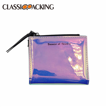 Shiny Holographic Zipper Wholesale Coin Purses