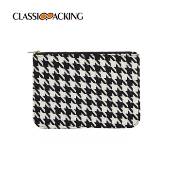 Houndstooth Bulk Custom Cosmetic Bags Wholesale