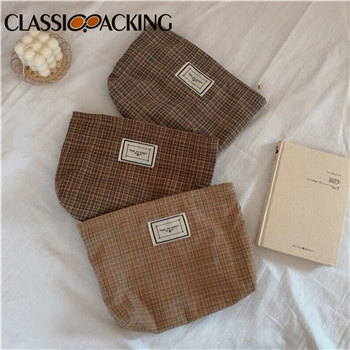 Plaid Eco-friendly Bulk Toiletry Bags