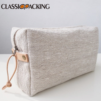 Recycled Wholesale Cosmetic Bags - 100% High Quality Natural Linen