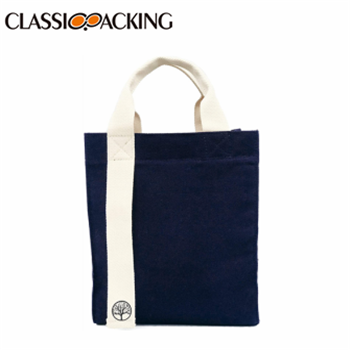 Wholesale Blue Tote Bags With White Strap