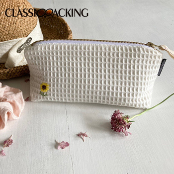 Trendy Waffle Eco Cosmetic Bags Wholesale