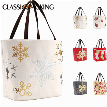 Christmas Canvas Tote Bags Wholesale