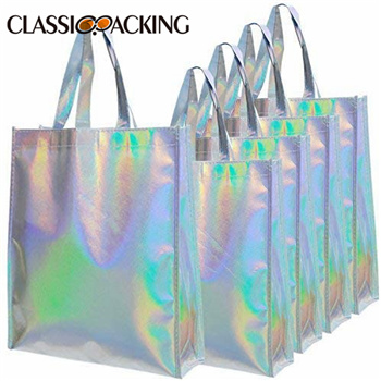 Bling Bling Glossy Durable Non Woven Grocery Bags Bulk