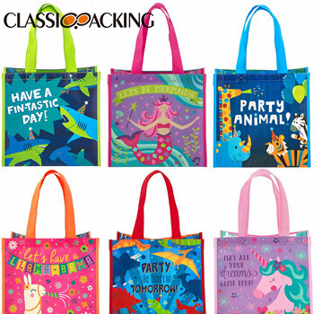 Cartoon Non Woven Tote Bags Bulk