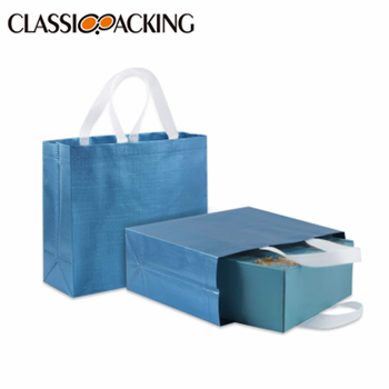 Glossy Glitter Reusable Non Woven Grocery Bags with Handle