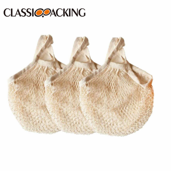 String Mesh Cotton Tote Bags Bulk