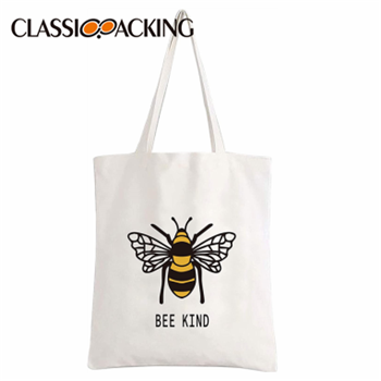 Funny Cute Bee Bulk Cotton Tote Bags