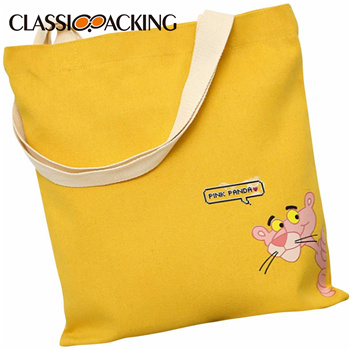 Yellow Cotton Tote Bags Wholesale