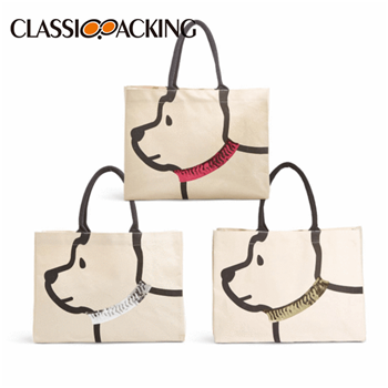 Puppy Cotton Shopping Bags Wholesale