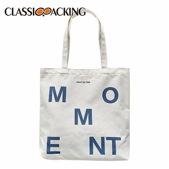 Letter Simple Cotton Tote Bags Wholesale