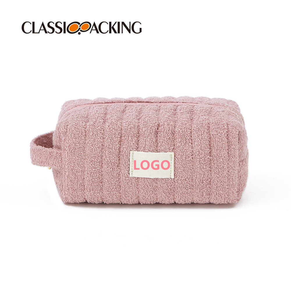 Towel Cloth Quilting Custom Makeup Bags Wholesale