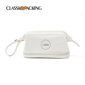 White Double-layer Wholesale Wash Bags For Purse