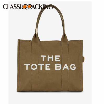 Fashionable Brown Cotton Tote Bags Wholesale