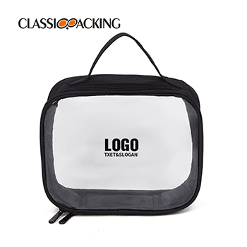 Custom Black Clear Makeup Bag