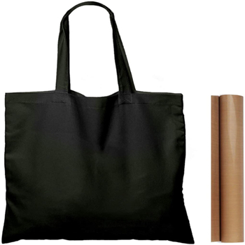 Black Tote Bags Bulk Wholesale With 1pc of PTFE Teflon Sheet