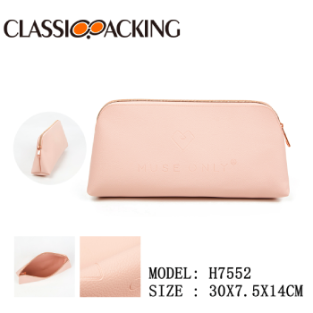 Custom Light Blush Pink Cosmetic Bag Bulk