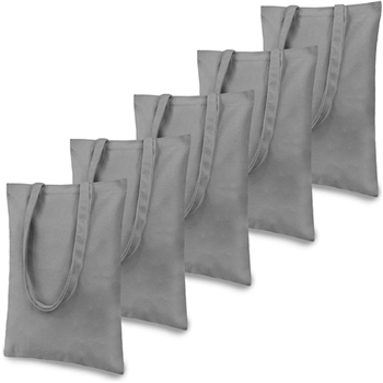 Grey Canvas Totes Bulk Wholesale For Activity Promotion Giveaway 
