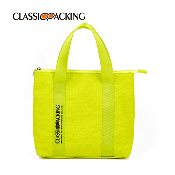 Fluorescent Green Canvas Makeup Toiletry Bags