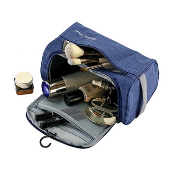 Multi-Compartment Cosmetic Toiletry Bag