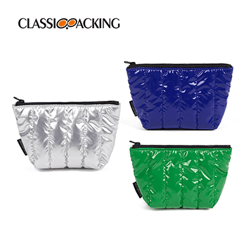 Quilted Puffy Cosmetic Toiletry Bags With Soft Filling