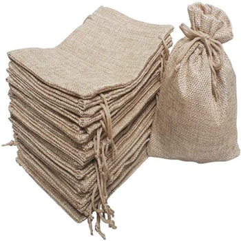 Wholesale Linen Drawstring Bags