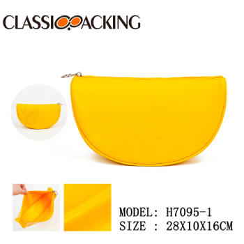 Custom Yellow Make Up Bag Shell Shape Wholesale