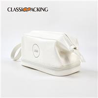 White Double-layer Wholesale Wash Bags For Purse