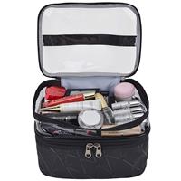 Nylon Makeup Bag Bulk Double Layer Travel Cosmetic Cases