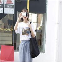 Women Shoulder Black Canvas Tote Bags Bulk