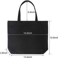Reusable Black Tote Bag Wholesale For Women Girls Beach Travel 
