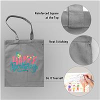 Grey Canvas Totes Bulk Wholesale For Activity Promotion Giveaway 