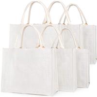  White Jute Tote Wholesale For Wedding, Shopping, Party, Beach Trip